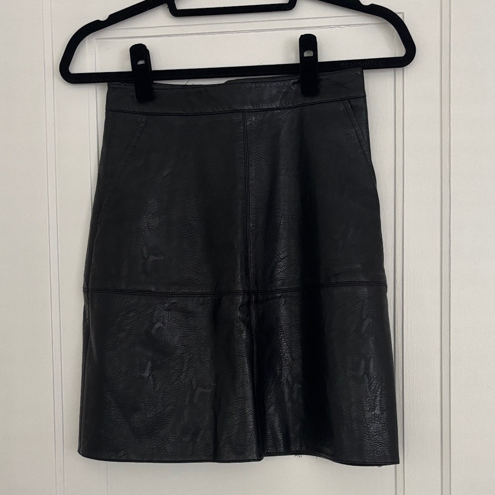 Zara leather skirt